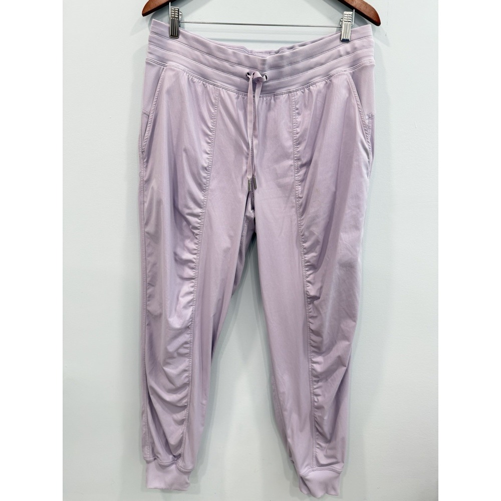 Lululemon Dance Studio Joggers Women's 12 Lilac Purple Mid Rise Drawstring